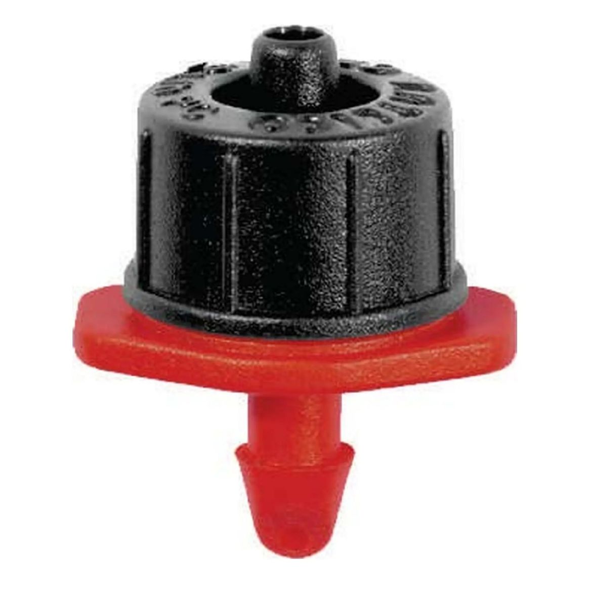 Picture of 2lph CETA Pressure Compensating Agriculture Dripper 4mm barb (Red Base)