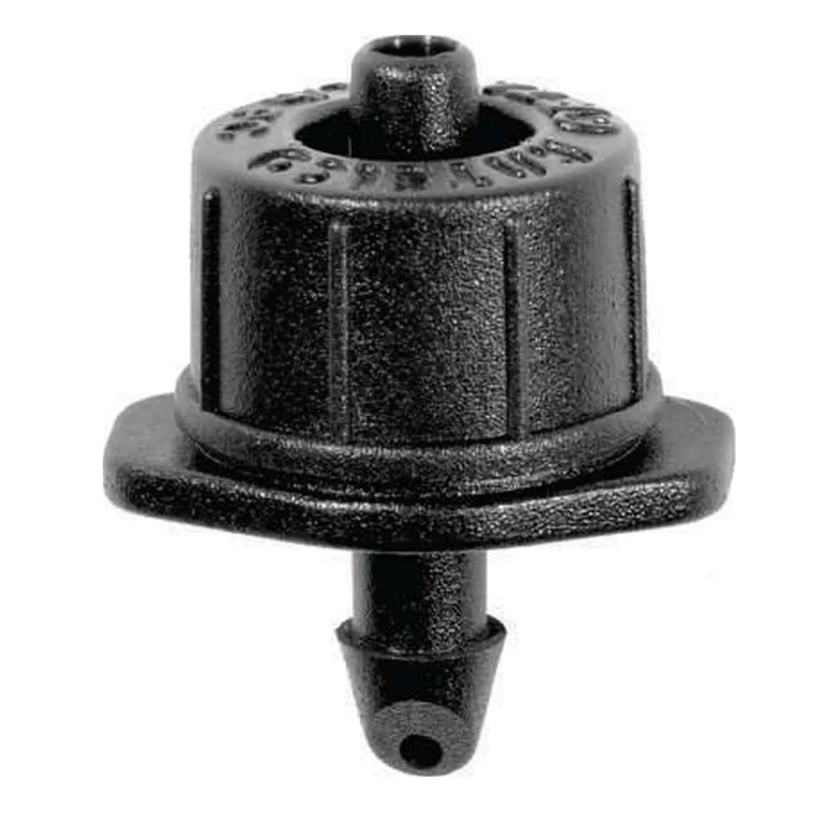 Picture of 4lph CETA Pressure Compensating Agriculture Dripper 4mm barb (Black Base)