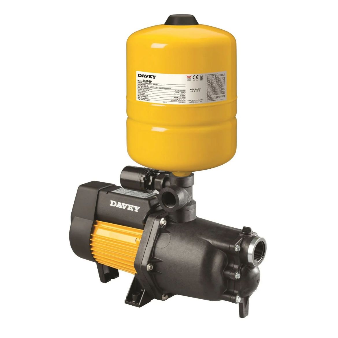 Picture of Davey XJ50P Pressure Pump with Pressure Switch and Supercell 18P Steel Pressure Tank - $765.00 Inc. GST