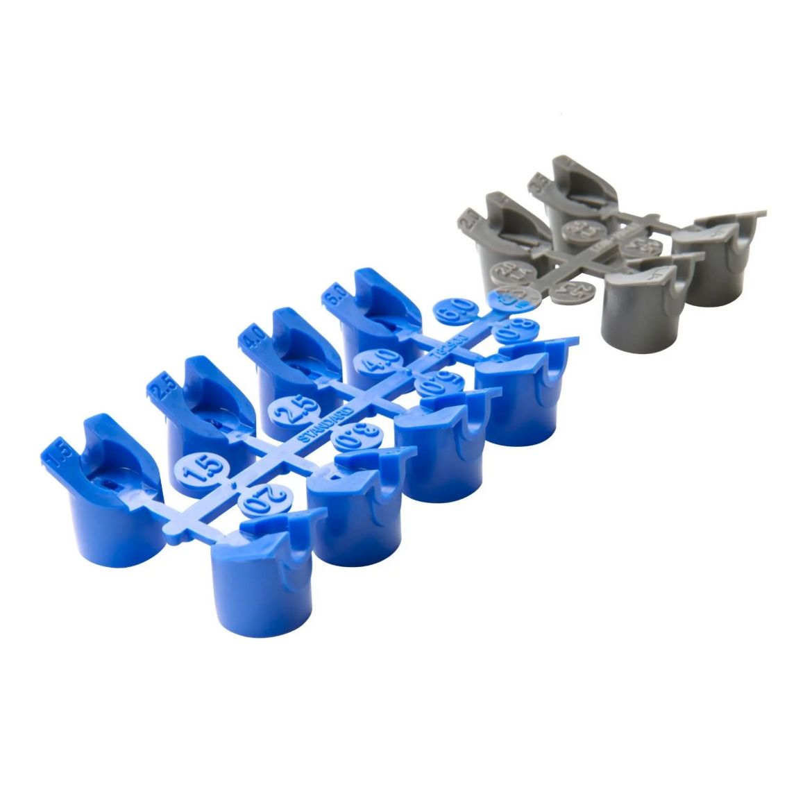 Picture of Hunter PGP Ultra and I-20 Standard (8) and Low-Angle (4) Nozzle Set (Blue and Gray)