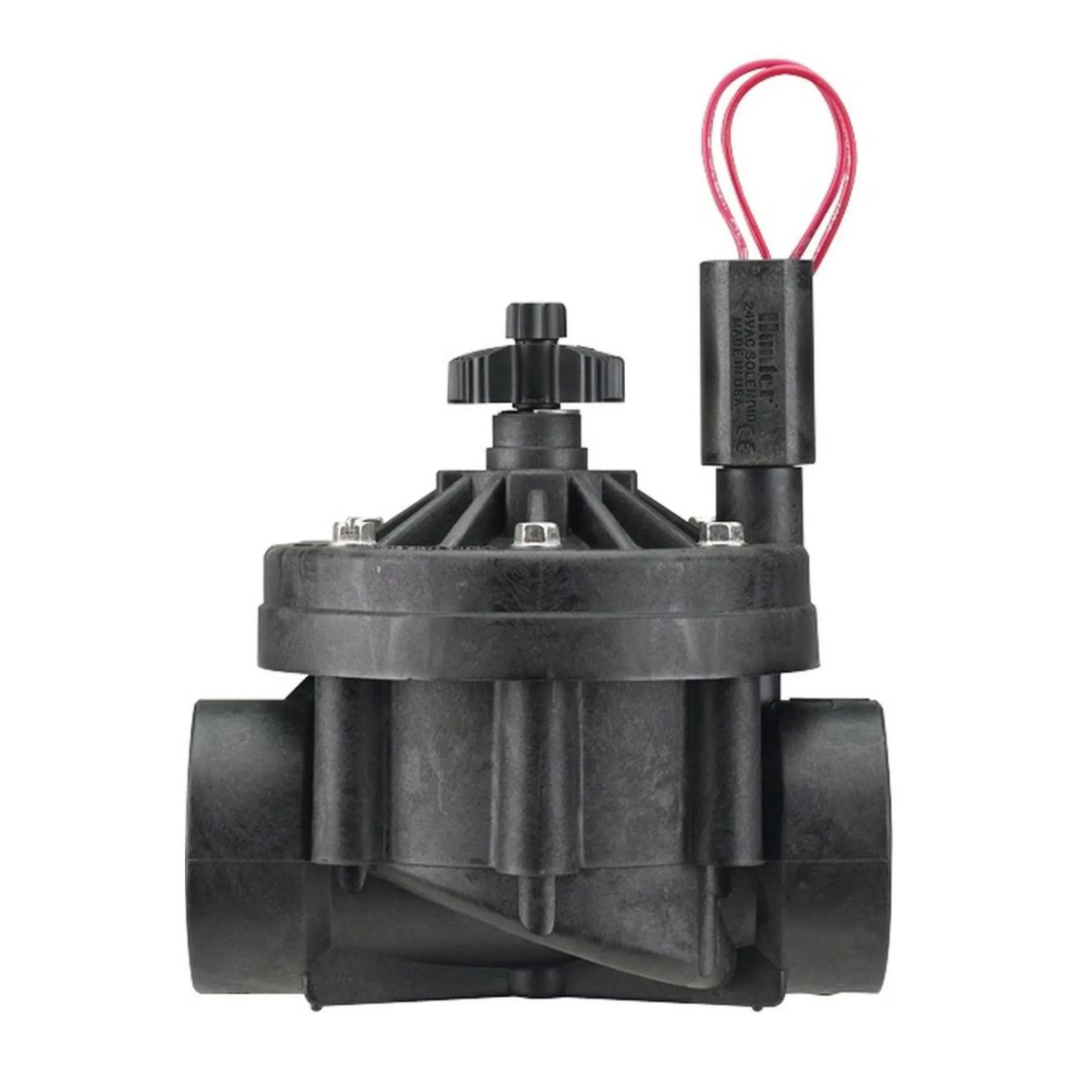 Picture of Hunter 50mm ICV solenoid plastic globe valve with flow control, female BSP inlet and outlet