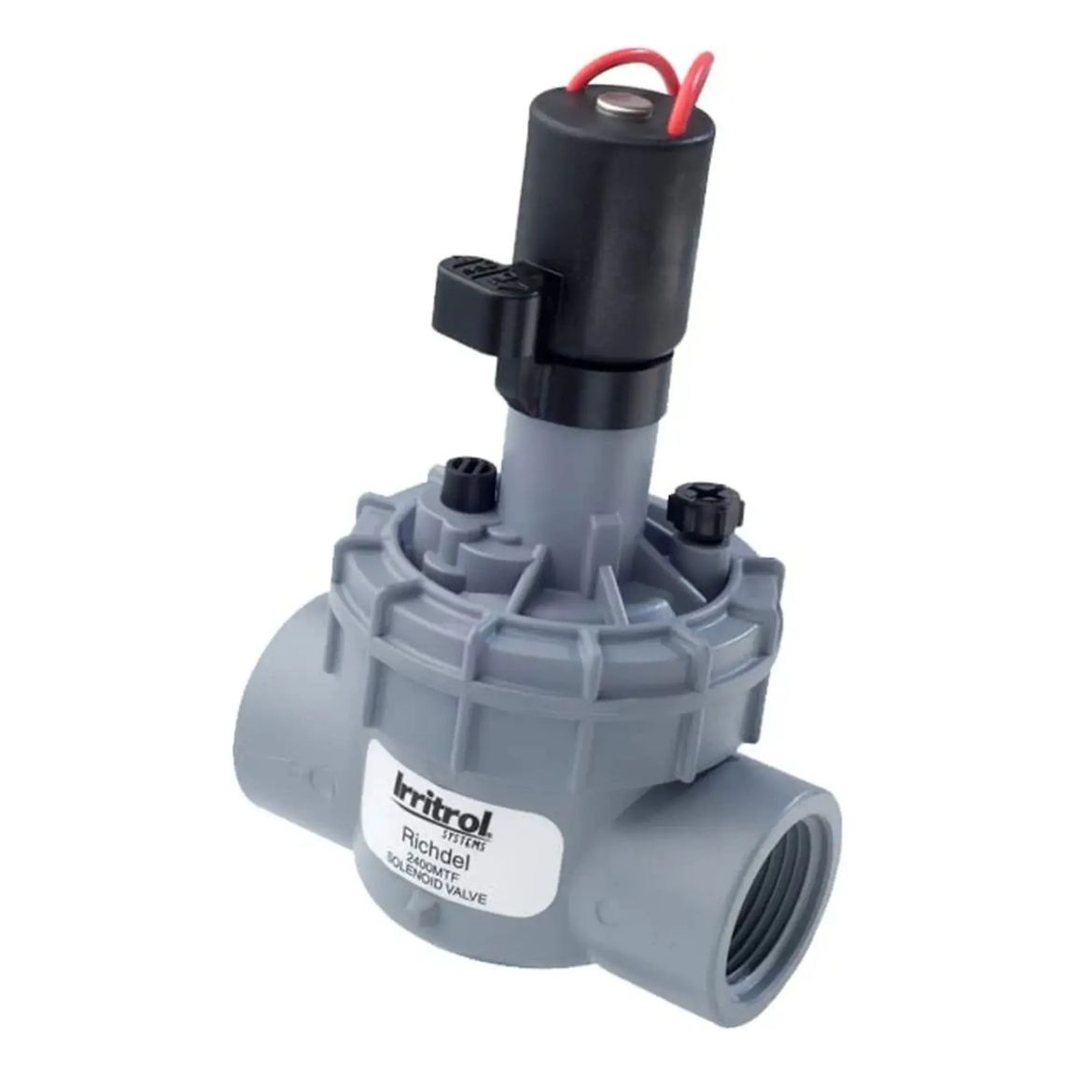 Picture of Richdel® & Irritrol 25mm 2400 Series Jar-Top solenoid plastic globe valve with flow control, female BSP inlet and outlet