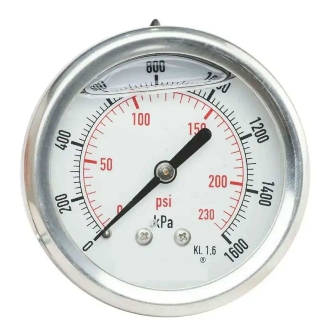 Picture of 0-400kPA 63mm Liquid Filled Rear Mount Pressure Gauge