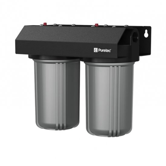 EM2-100 High Flow Whole House Dual Rainwater Filter System - Click Image to Close