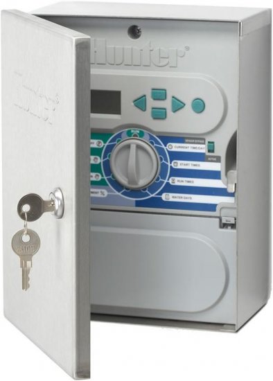 Hunter XC Hybrid Stainless Steel 12 Station Battery Operated Controller - Click Image to Close
