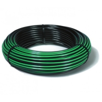 ¾" PE100 PN8 Rural Poly Pipe Green Stripe 200m Coil **STORE PICKUP ONLY**