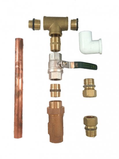 25mm (1") Dual Check Back Flow Valve Kit Assembly - Click Image to Close