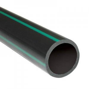 2" PE100 PN8 Rural Poly Pipe Green Stripe 1m Length **STORE PICKUP ONLY**