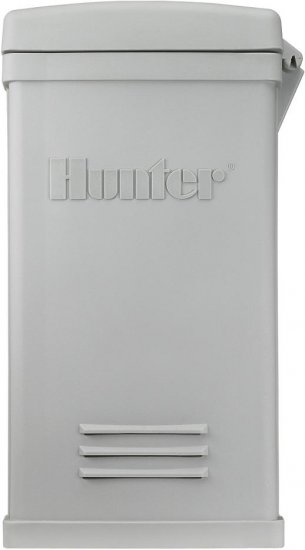 Hunter ACC 12 Station Base Model w Outdoor Plastic Pedestal can hold 42 Stations - Click Image to Close