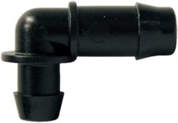 Take Off Elbow - 8mm Push in x 13mm Barb (to suit Drip Pipe) - Click Image to Close