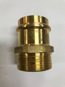 NLS - 50mm x 2" C-Press Male Adaptor - Water