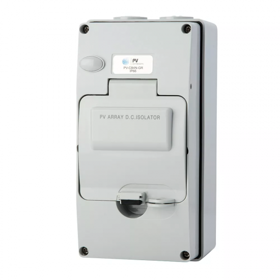 NLS - 2-4 Pole Weather-proof Distribution Enclosure IP66 - Grey Lid - Click Image to Close